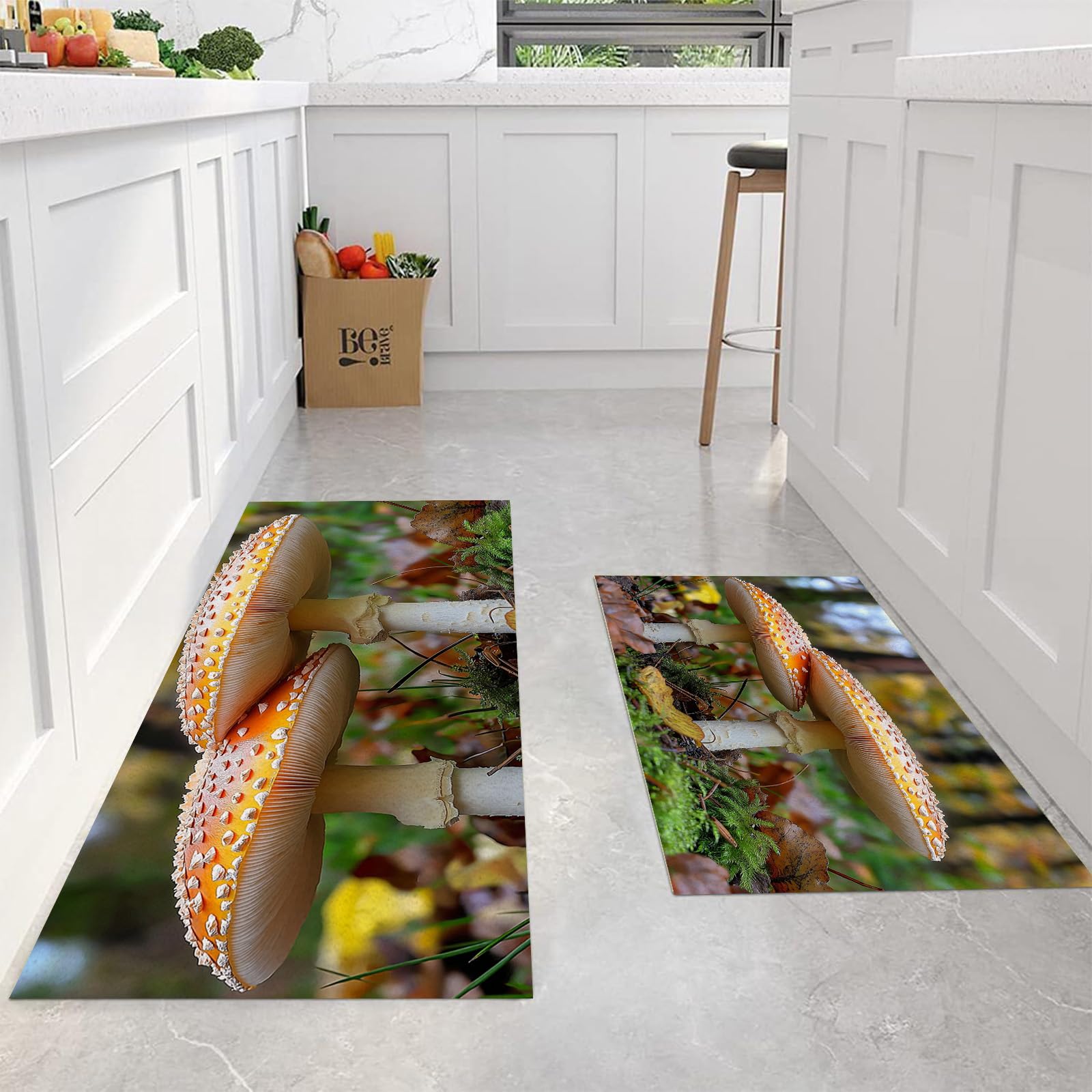 Tapis de cuisine antidérapants contre les glissades lot de 2 lavables en machine