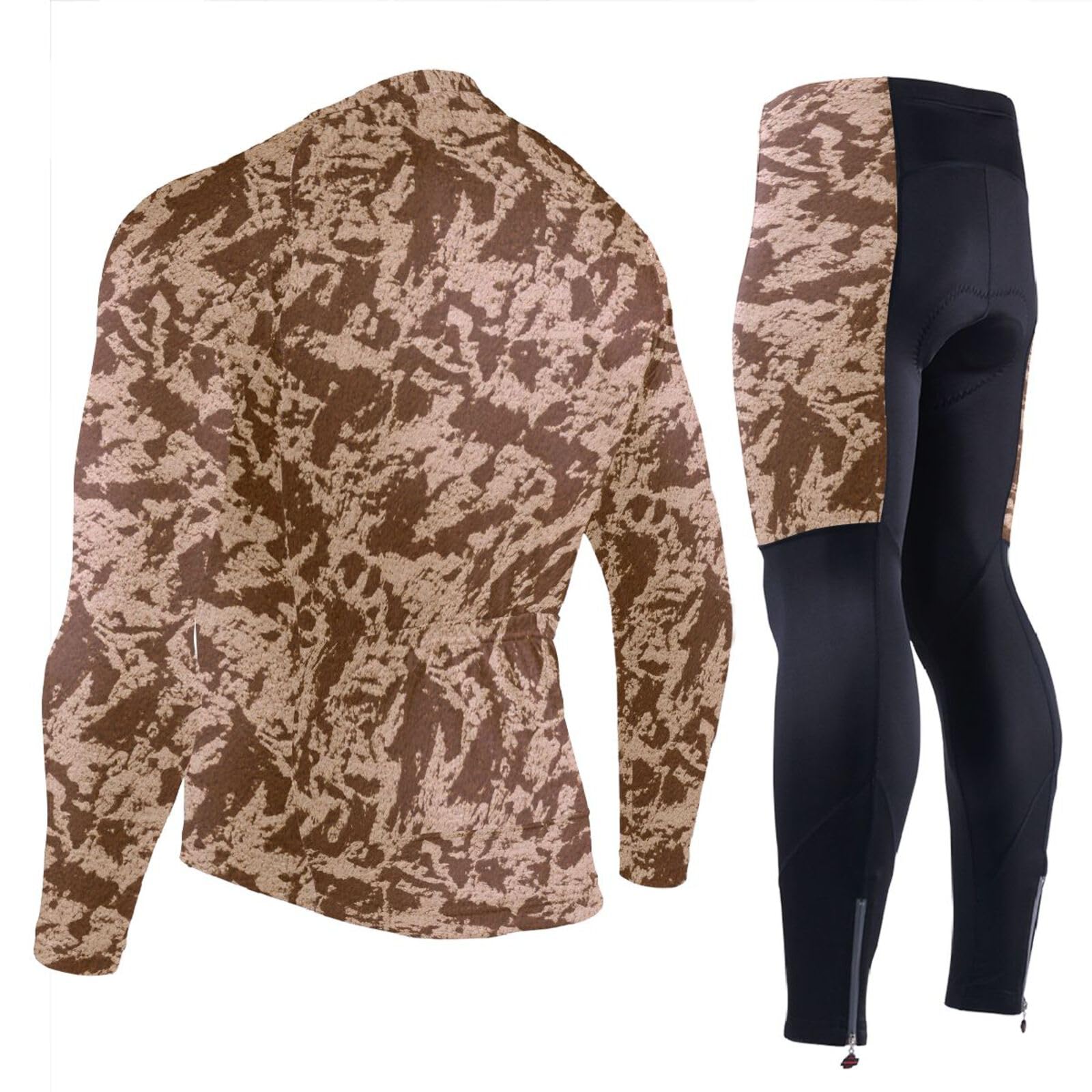 Winter-Radtrikot mit Taschen, schnelltrocknende Trägerhose, 3D-gepolstert