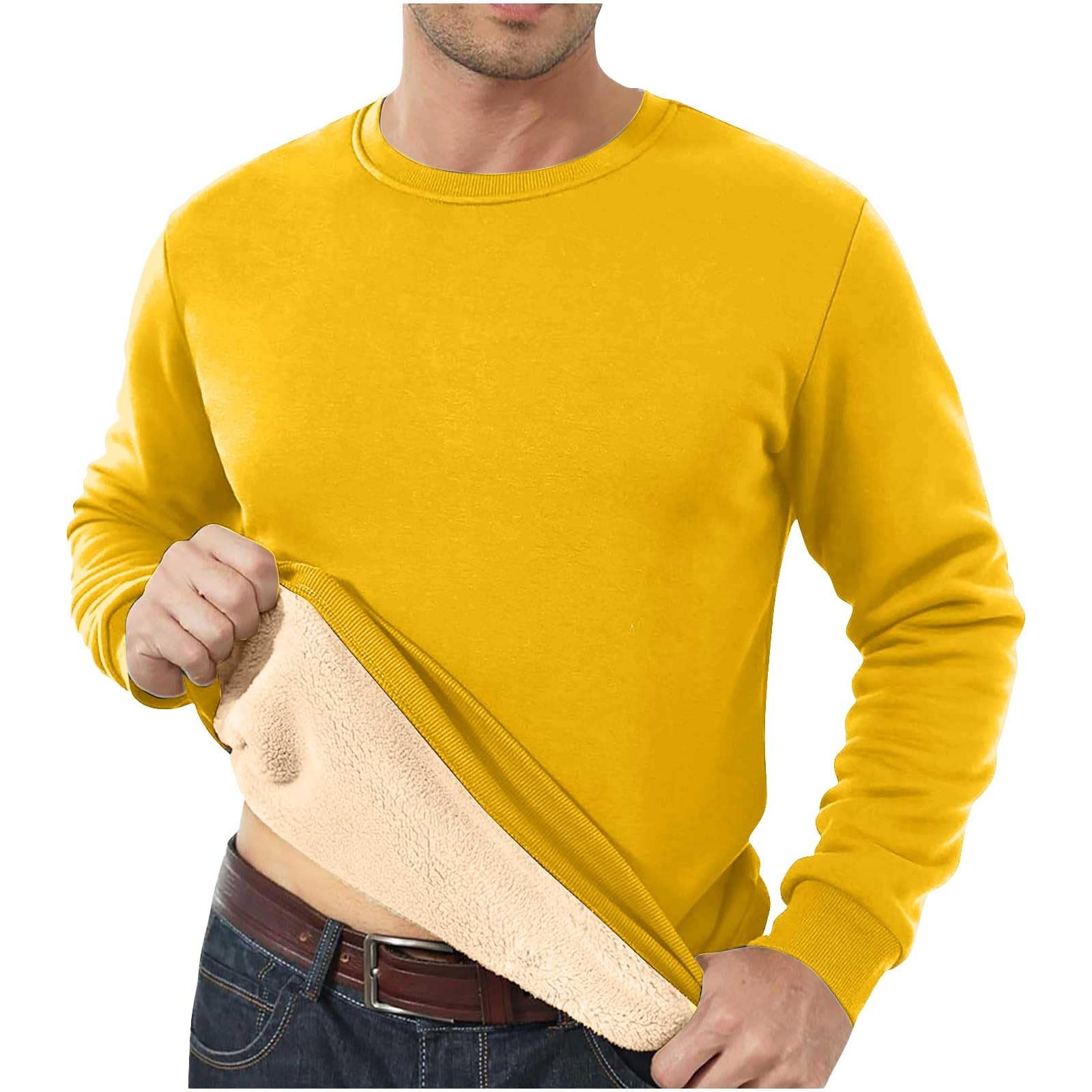 Felpa con cappuccio girocollo e jogger Set per uomo, tuta invernale in pile