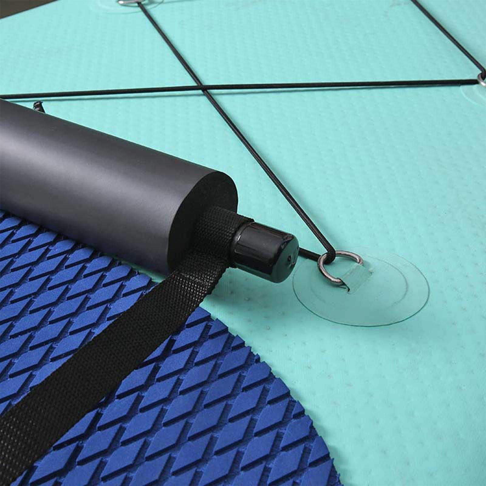 Vaveren Kayak Seat Foot Brace Boat Foot Rest with 2 Straps Convenient Spare Parts Fine Workmanship, Black