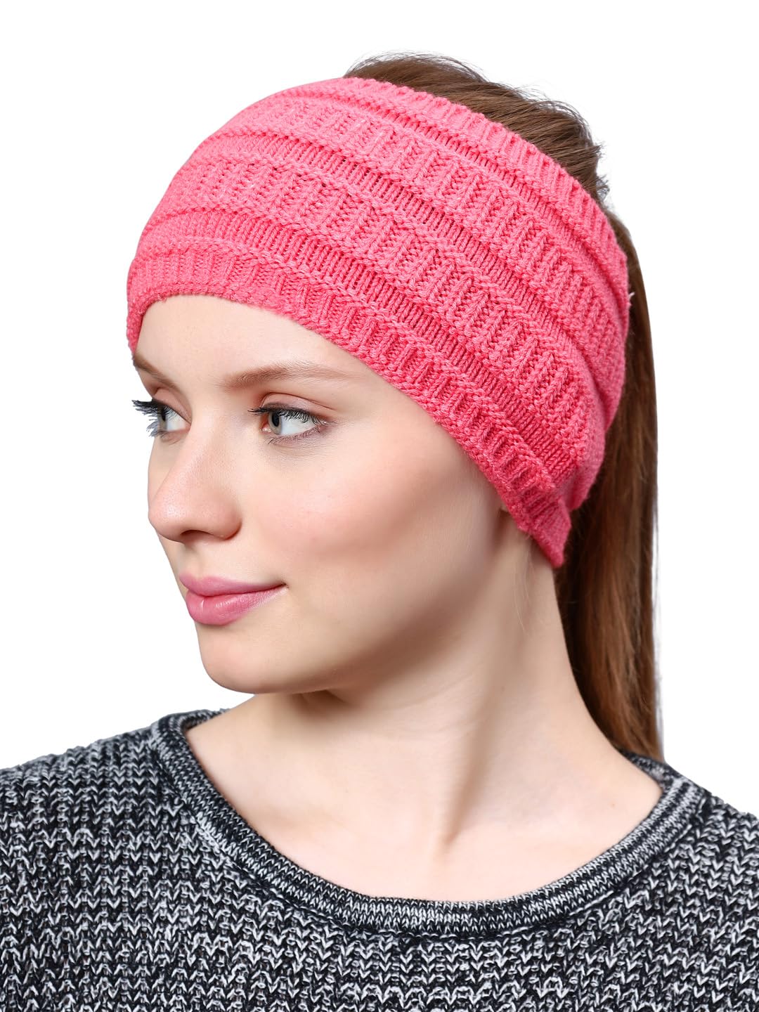 bharatasya Soft Knitted Warm woolen Solid Earwarmer Earmuffs Earcap Earcover Winter accessories-picture-13
