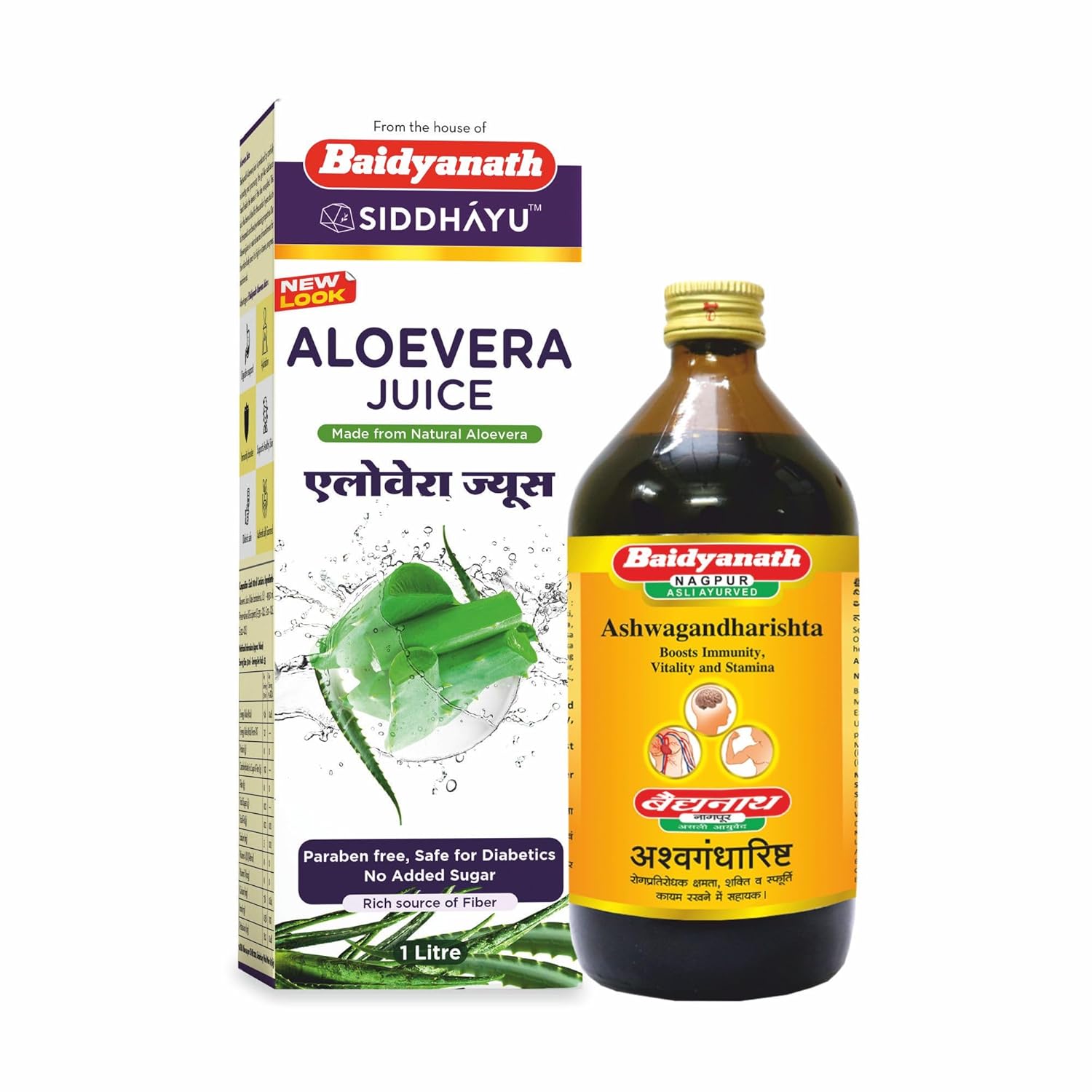 Baidyanath Ashwagandharishta | Helps Boost immunity – 450 ML Syrup, Natural & Baidyanath Aloe Vera juice with Pulp, All Natural tonic for Immunity, Better digestion and Glowing Skin, 1000 ml Baidyanath Ashwagandharishta | Helps Boost immunity – 450 ML Syrup, Natural & Baidyanath Aloe Vera juice with Pulp, All Natural tonic for Immunity, Better digestion and Glowing Skin, 1000 ml