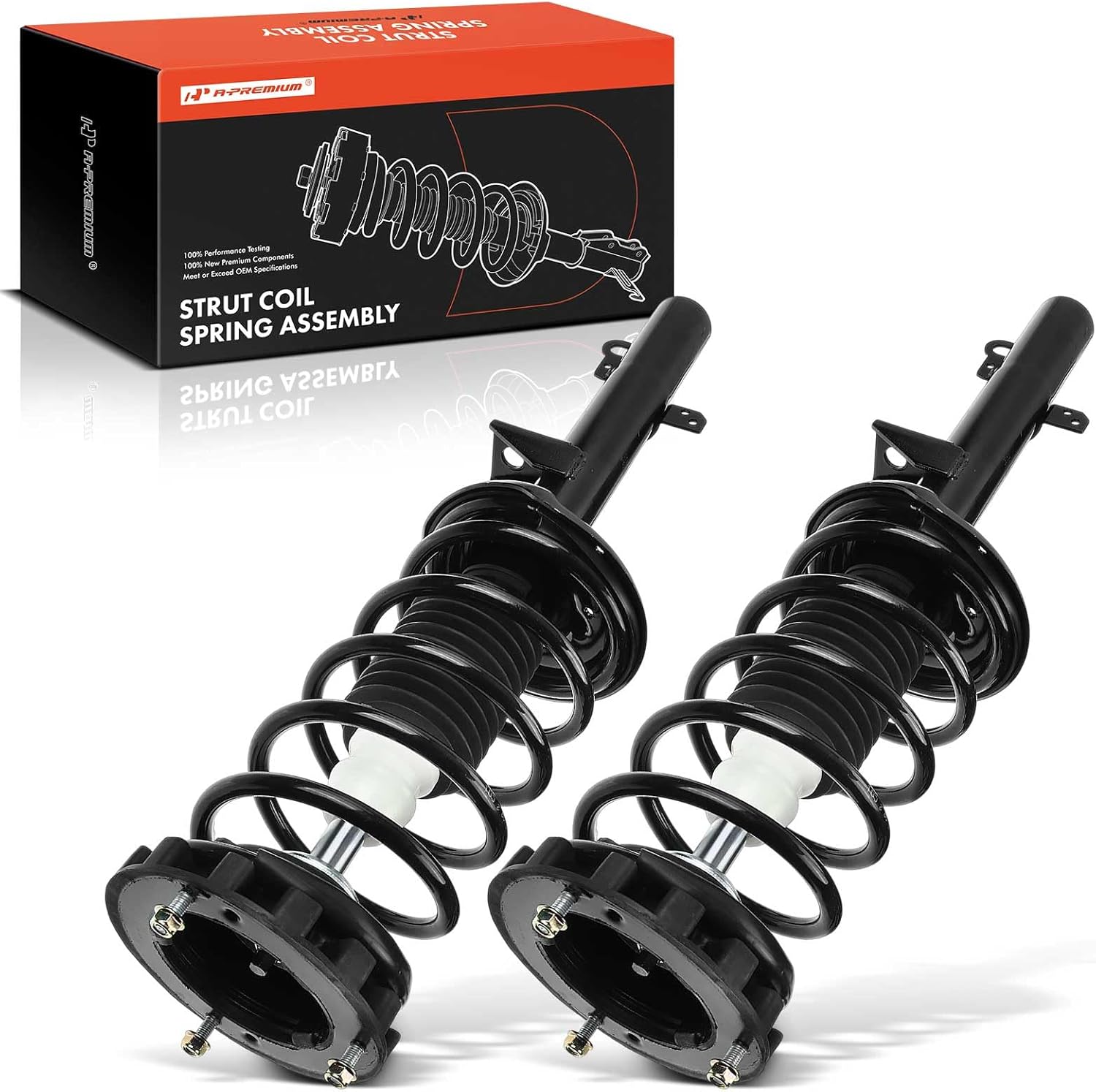 A-Premium Rear Struts Compatible with [Sedan] Ford Taurus 1994-2007 & Mercury Sable 1994-2005 - 2x Replacement Suspension Complete Strut Assembly Shock with Coil Spring