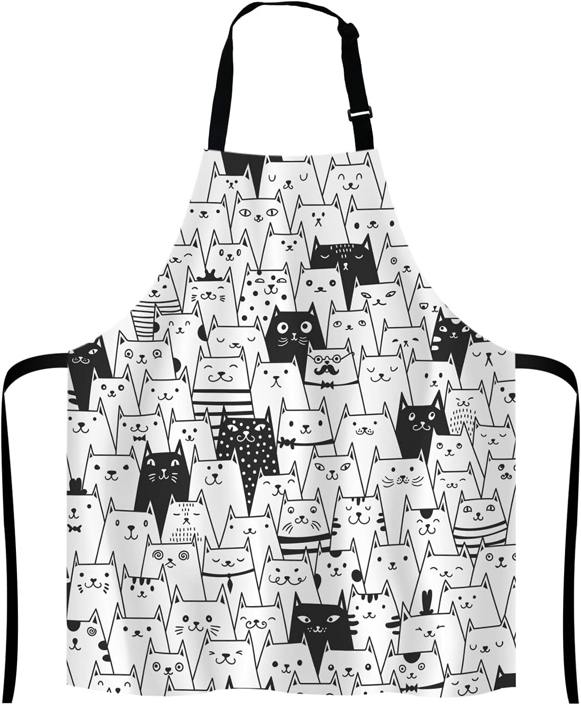 Proverbs 31:25 Adjustable Bib Apron Bible Verse Gold Sparkles Glitter Pattern Print Cooking Kitchen Apron for Men Women