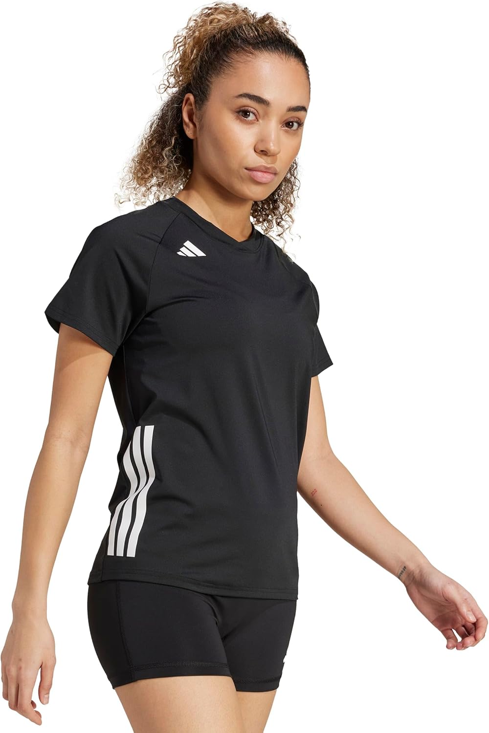 adidas Womens Hilo Short Sleeve Volleyball Jersey - Image 2