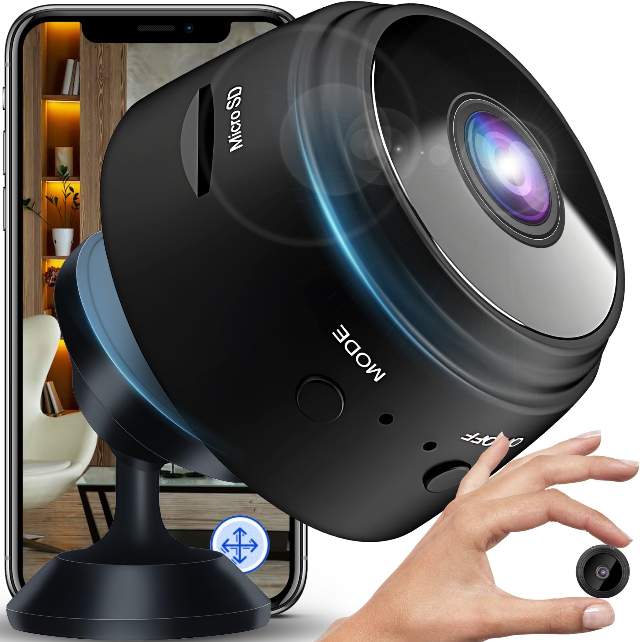 4Pcs Mini Kamera Wireless Wifi Camera 1080P HD Überwachungskamera