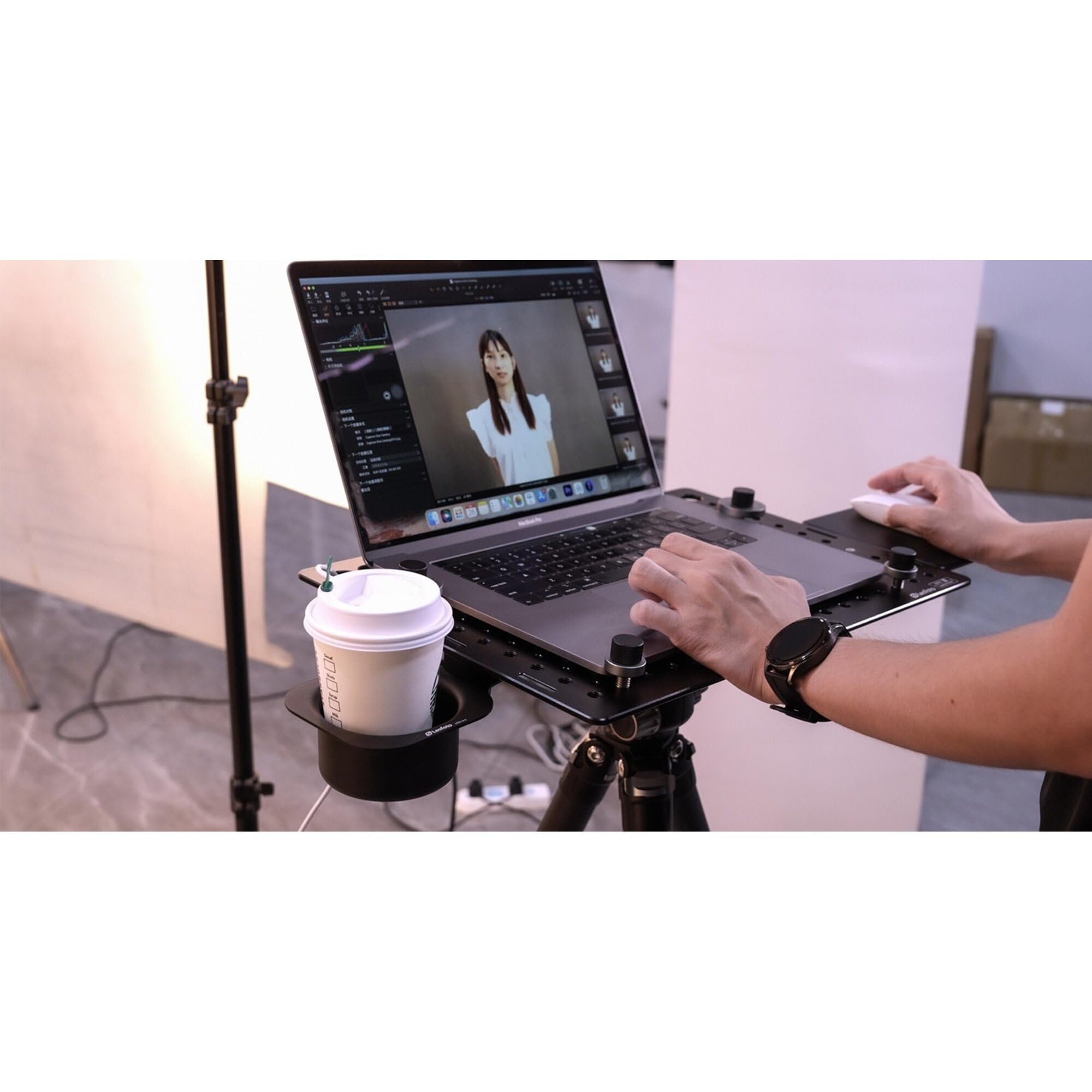 Amazon.com: Leofoto Cup Holder for Laptop Deck, Sliding Rail