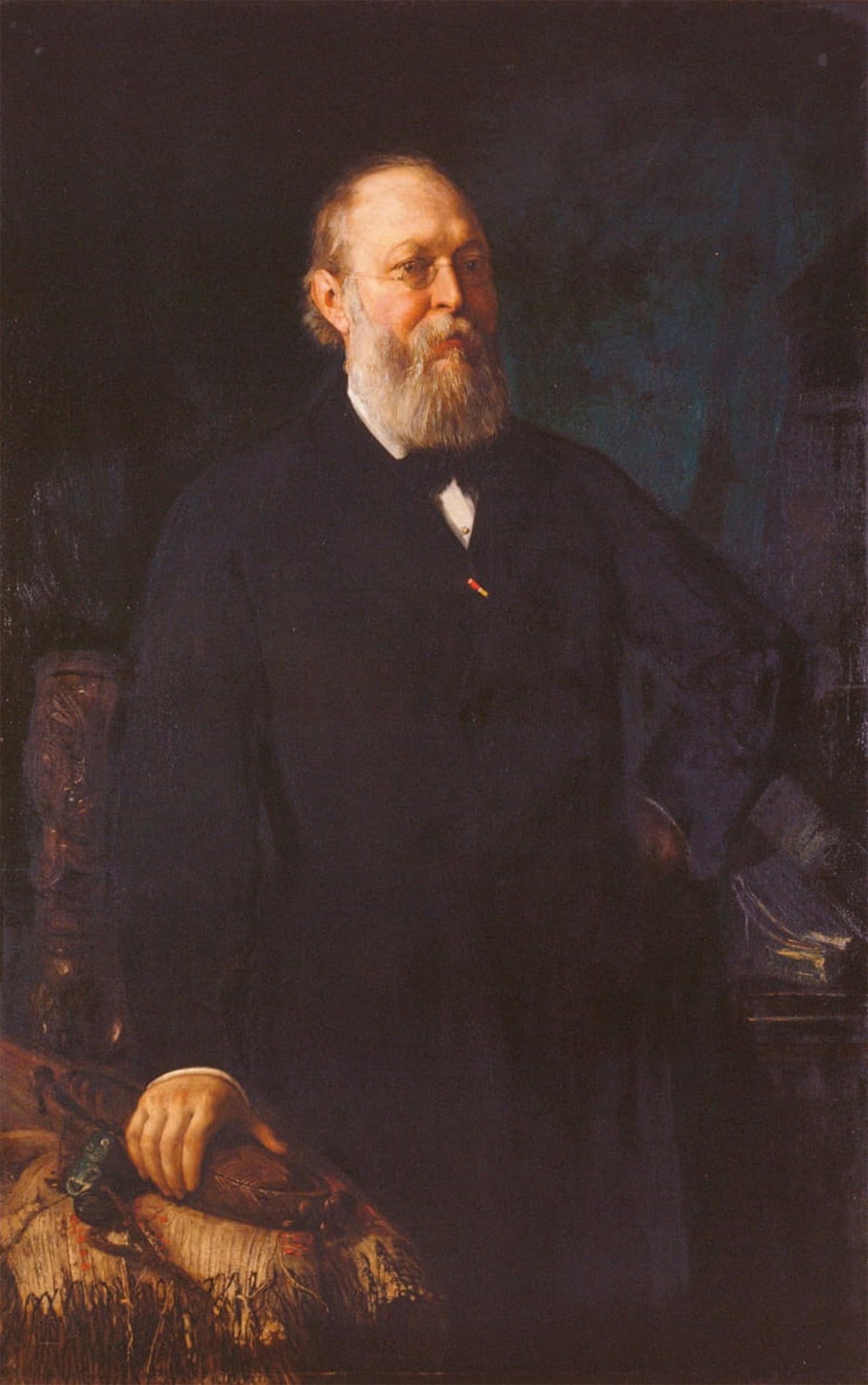 ARTXLXXBN Famous Painting Canvas Artwork Graffiti Print Ferdinand Freiherr Von Hochstetter by Famous Artist Portrait Canvas Image for Home Decor 60x90cm