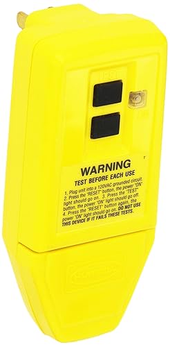 Hubbell GFP5266CY Enchufe GFCI, grado industrialcomercial, juego manual, 15 amperios, 120V