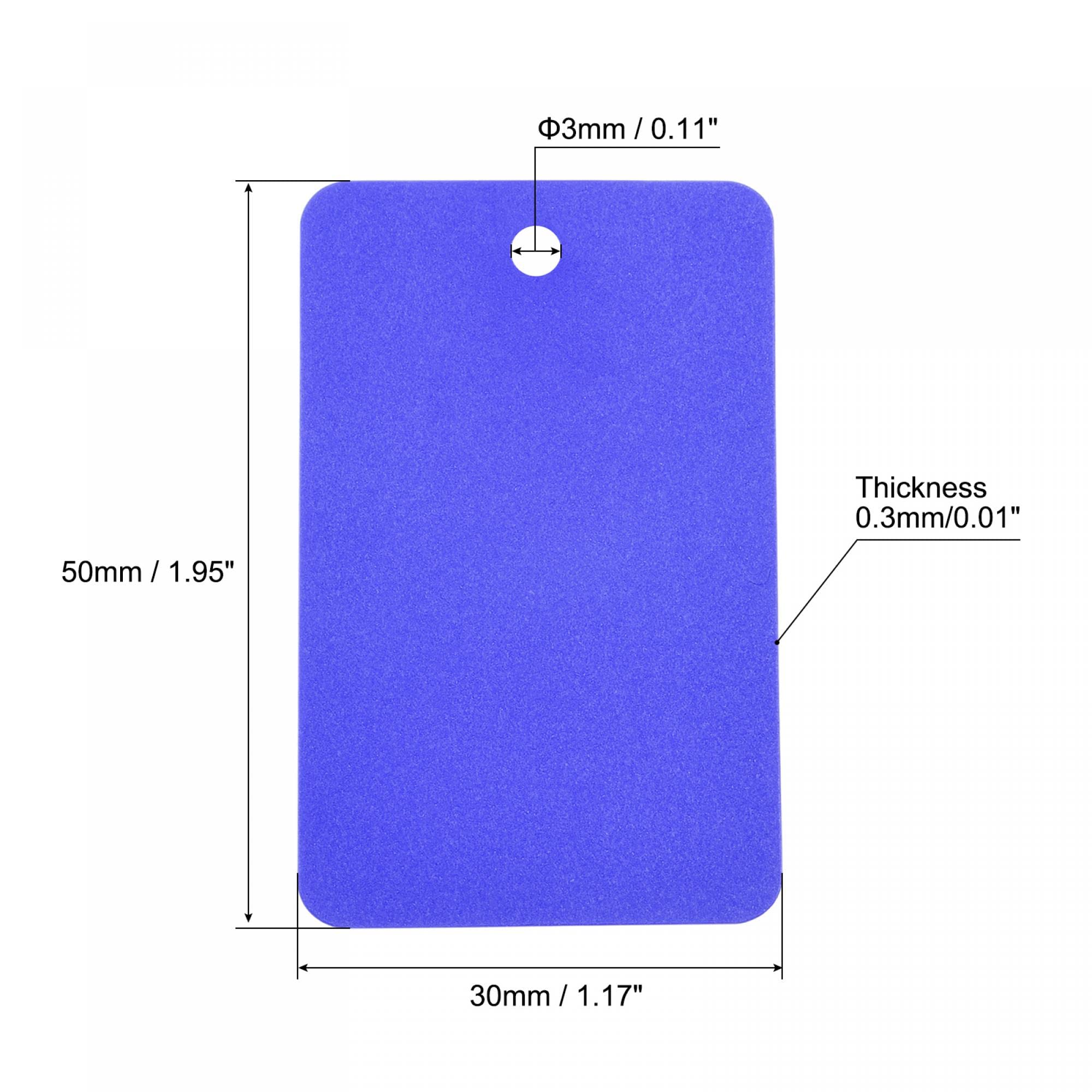 Lot De 50 Étiquettes D'Expédition Vierges En Plastique Vert - Imperméables 3,1 X 5,1 Cm Pour Marquage Produits Et Extérieur