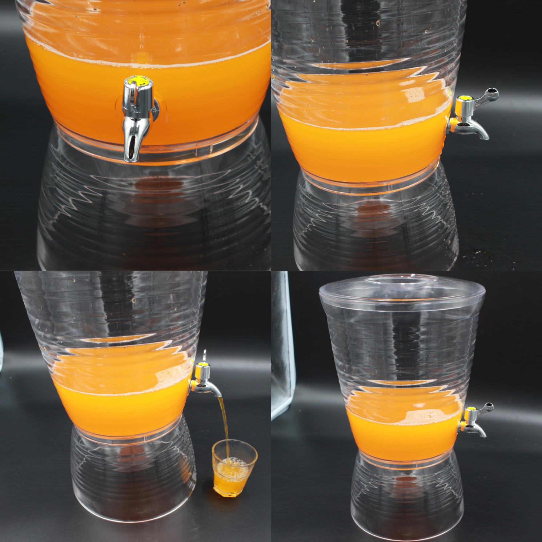 10-Liter-Getränkespender mit Ständer, großer Getränkespender, Saft- und Wasserbehälter für Zuhause, Partys, Hochzeiten, Grillen