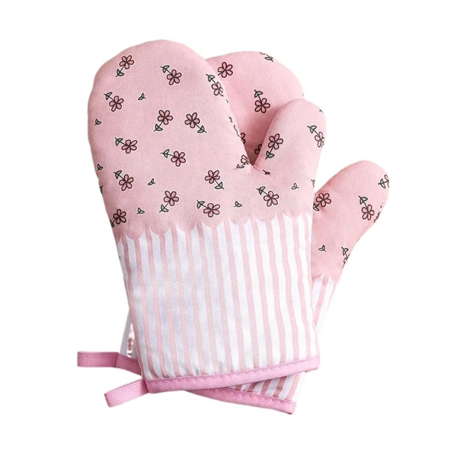 Gants pour four et cuisine à isolation thermique : lot de 2 pièces résistantes au chaud