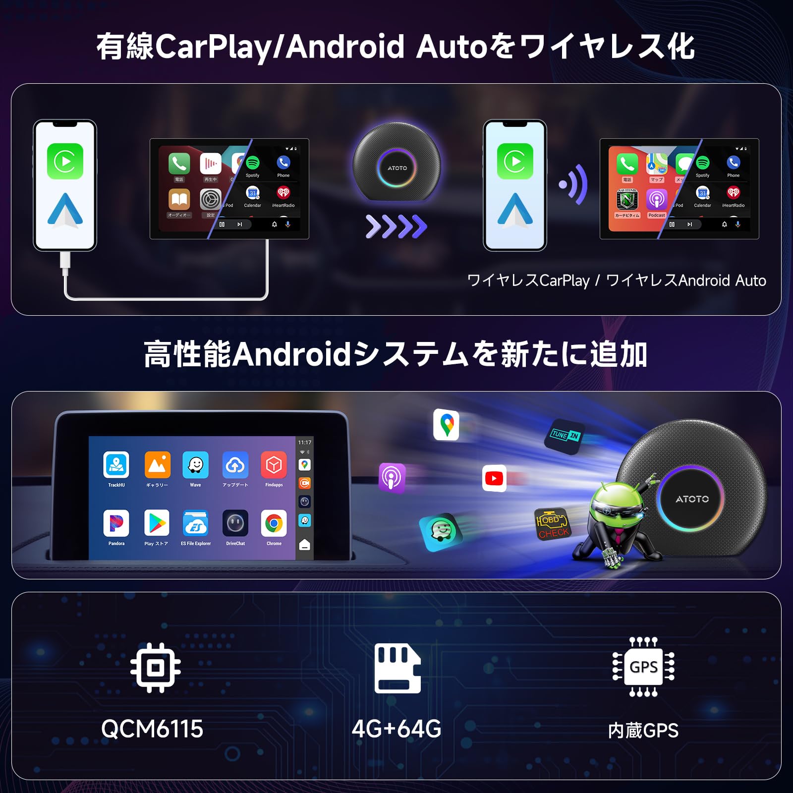 Amazon.co.jp: 【公式】CB6 AI Box (カープレイ AIボックス) 2025年版