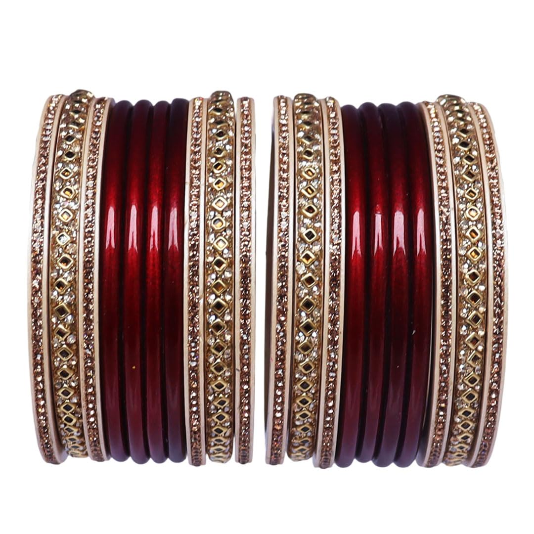 TAJ BRIDAL STORE Lac Bangles Set for Woman Traditional Lakh Chura Set of 10 (B0D3QN2WHV) Amazon Price History, Amazon Price Tracker