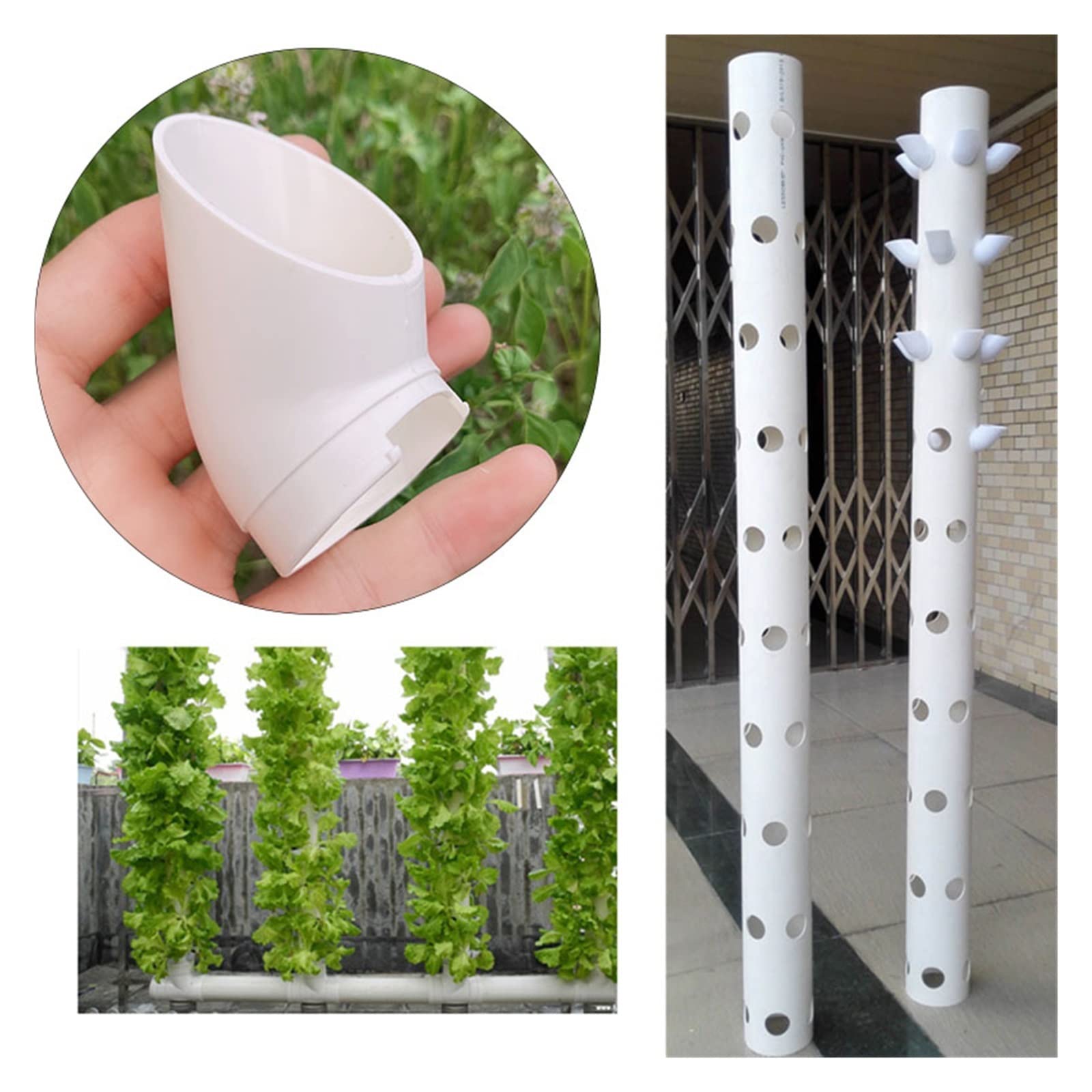 Mini giardino intelligente, Vaso da coltivazione for piante Tazza for colonizzazione idroponica fai da te Contenitore for fiori Idroponica Torre verticale Vasi for piante Accessori 100 pezzi facile da