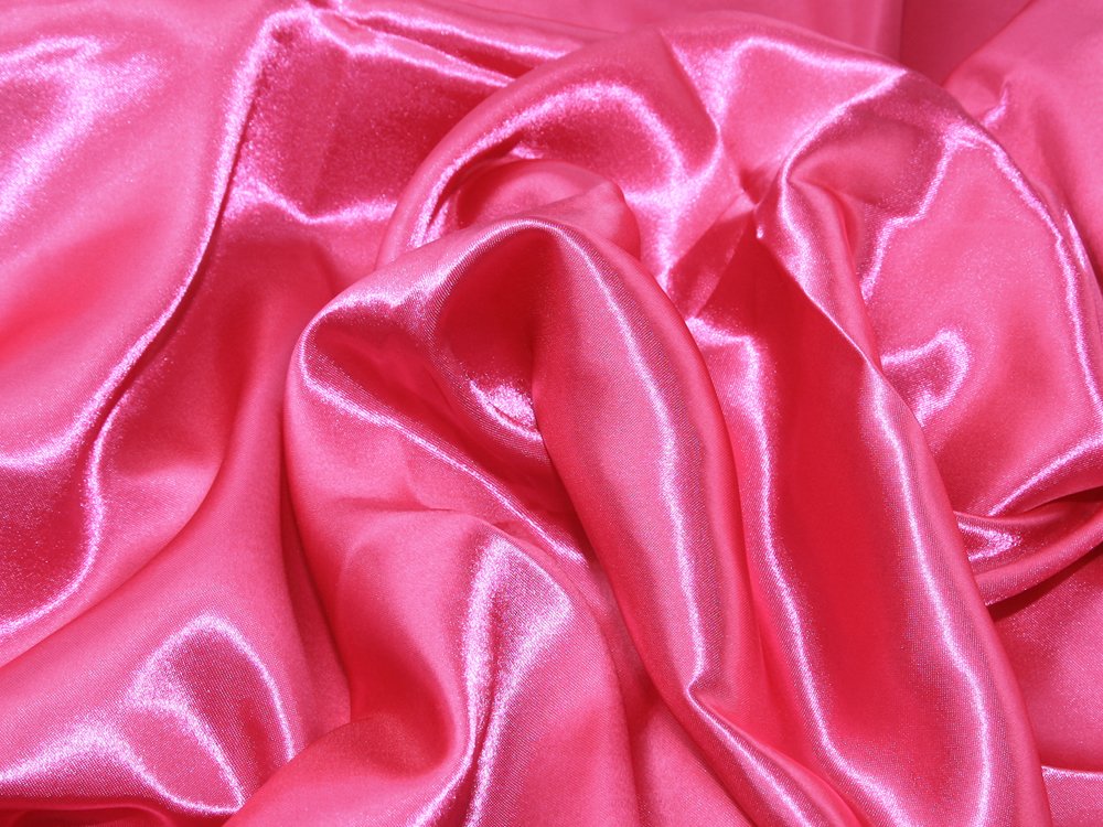 Dutis Pink 60" Wide Liquid Satin Dress Fabric Cerise - Per Metre