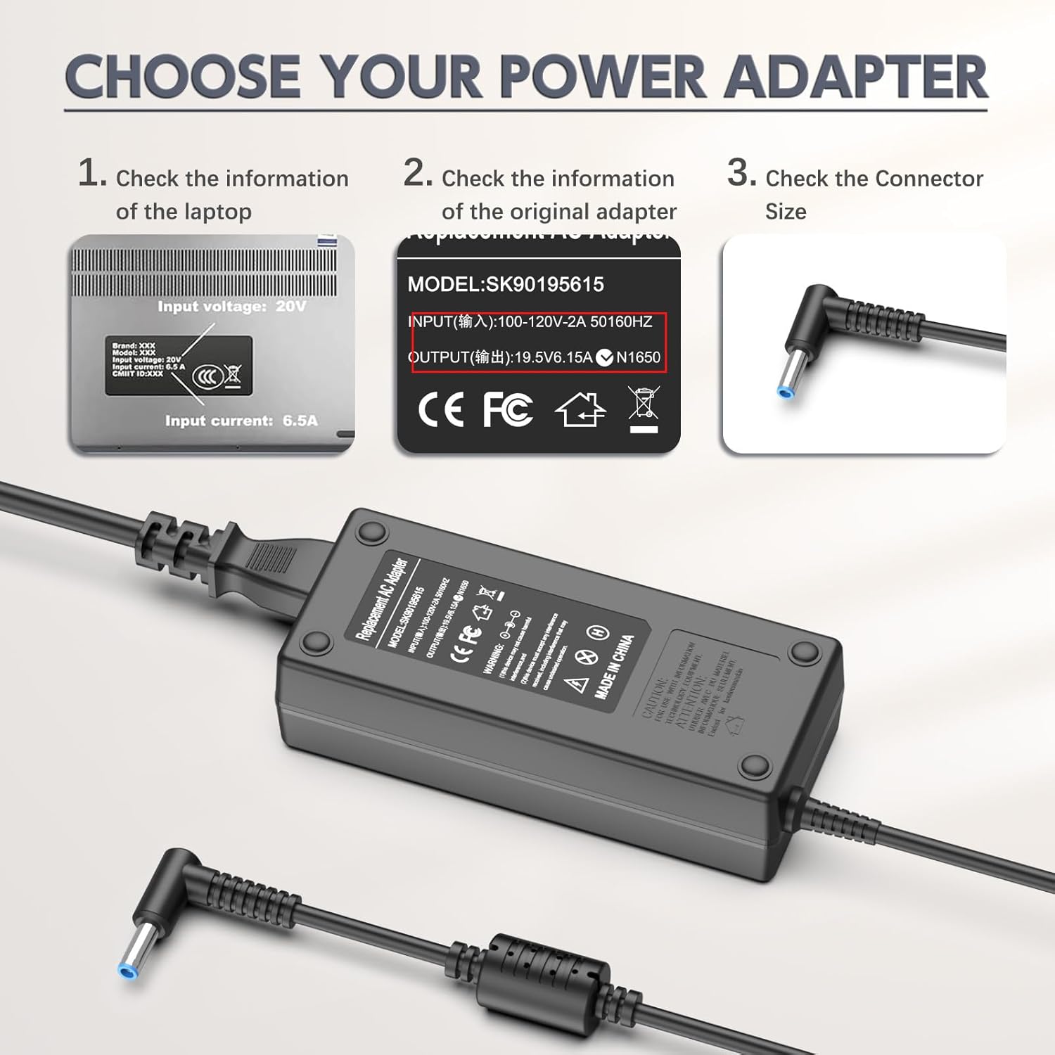 ROLADA 120W Laptop Charger Compatible with USB-C Dock G5 5TW10AA, 5TW10UT, 5TW10AA#ABB, 5TW10UT#ABA; USB-C/A Universal Dock G2 5TW13AA; Compatible with Envy 15 17 Power Supply Cord