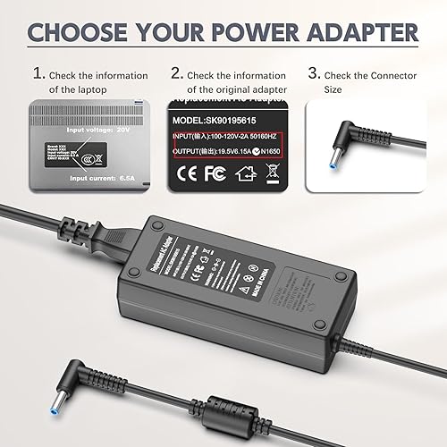 Miniatura 5 de ROLADA Cargador para portátil de 120 W compatible con USB-C Dock G5 5TW10AA, 5TW10UT, 5TW10AA #ABB, 5TW10UT #ABA; USB-C/A Universal Dock G2 5TW13AA;
