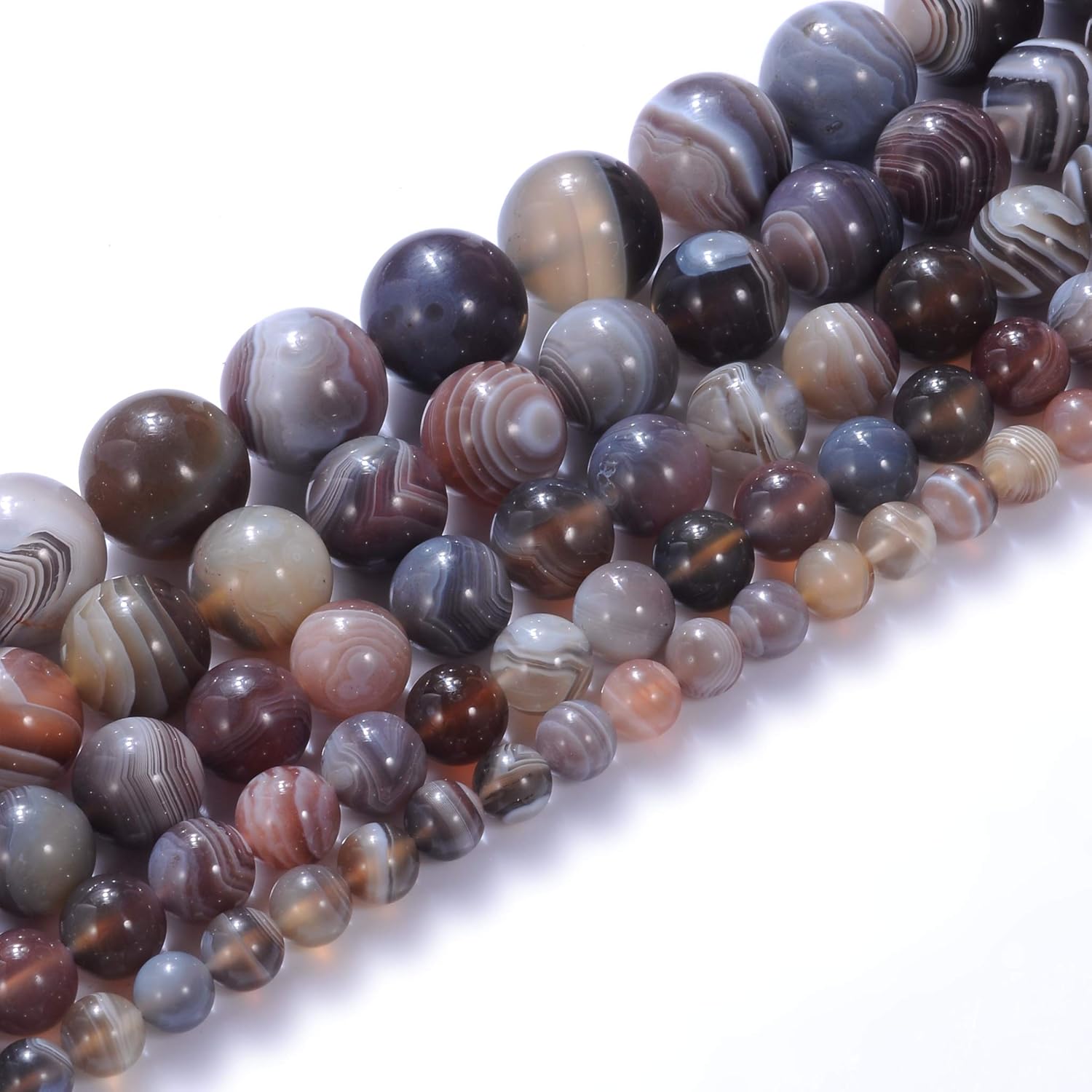 Natural Stone Beads 12mm Blue Vein Gemstone Round Loose Beads Crystal Energy Stone Healing Power for Jewelry Making DIY,1 Strand 15"