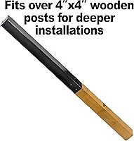 Vista 6 de Mail Boss Buzón de acero en la acera 7106 y poste de montaje en tierra 7121, negro