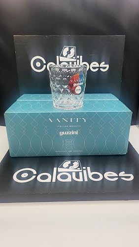 Guzzini Juego de 6 vasos de agua, de cristal, Vanity transparente