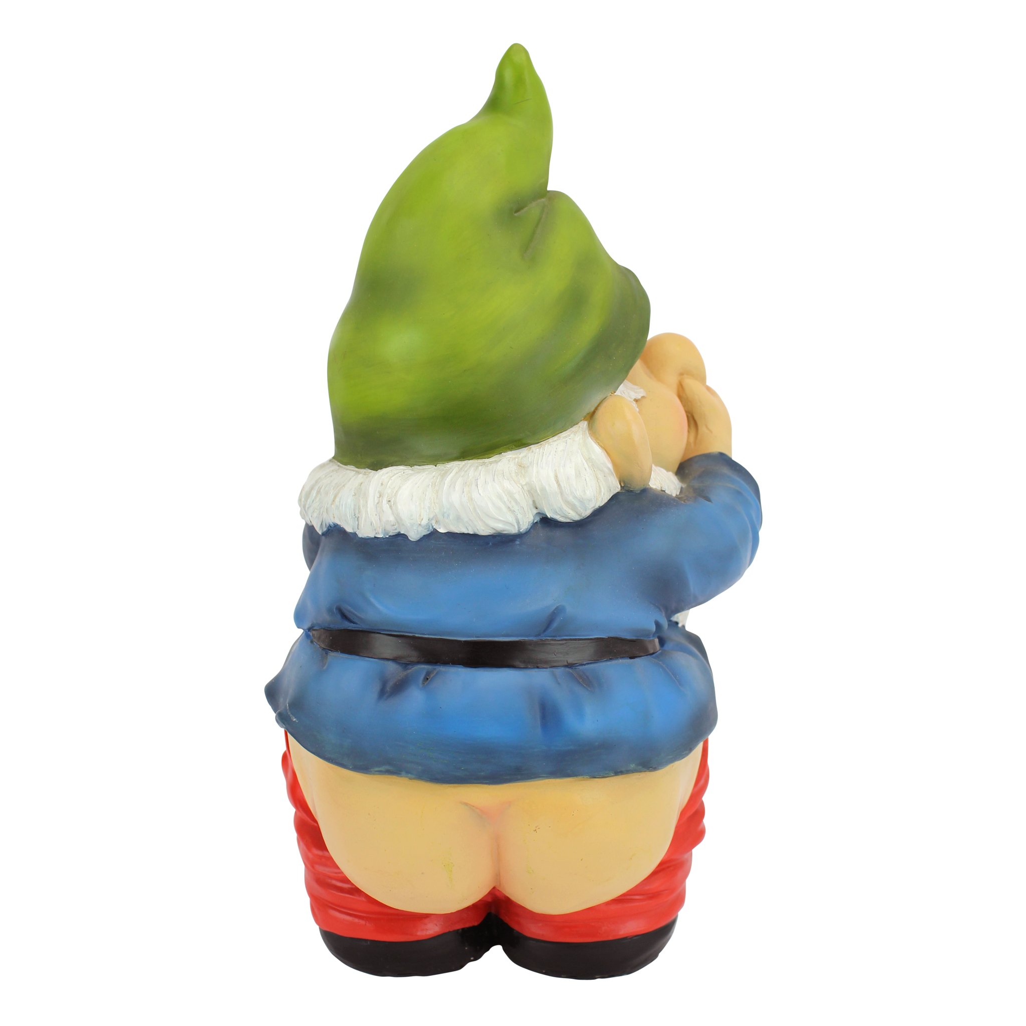 Design Toscano QM2432400 Statua Stinky, Lo Gnomo da Giardino, 12.5x14x24 cm