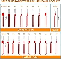 Vista 4 de Linkstyle Kit de herramientas de extracción de pasadores de terminal mejorado, juego de herramientas extractoras de pines de conector eléctrico