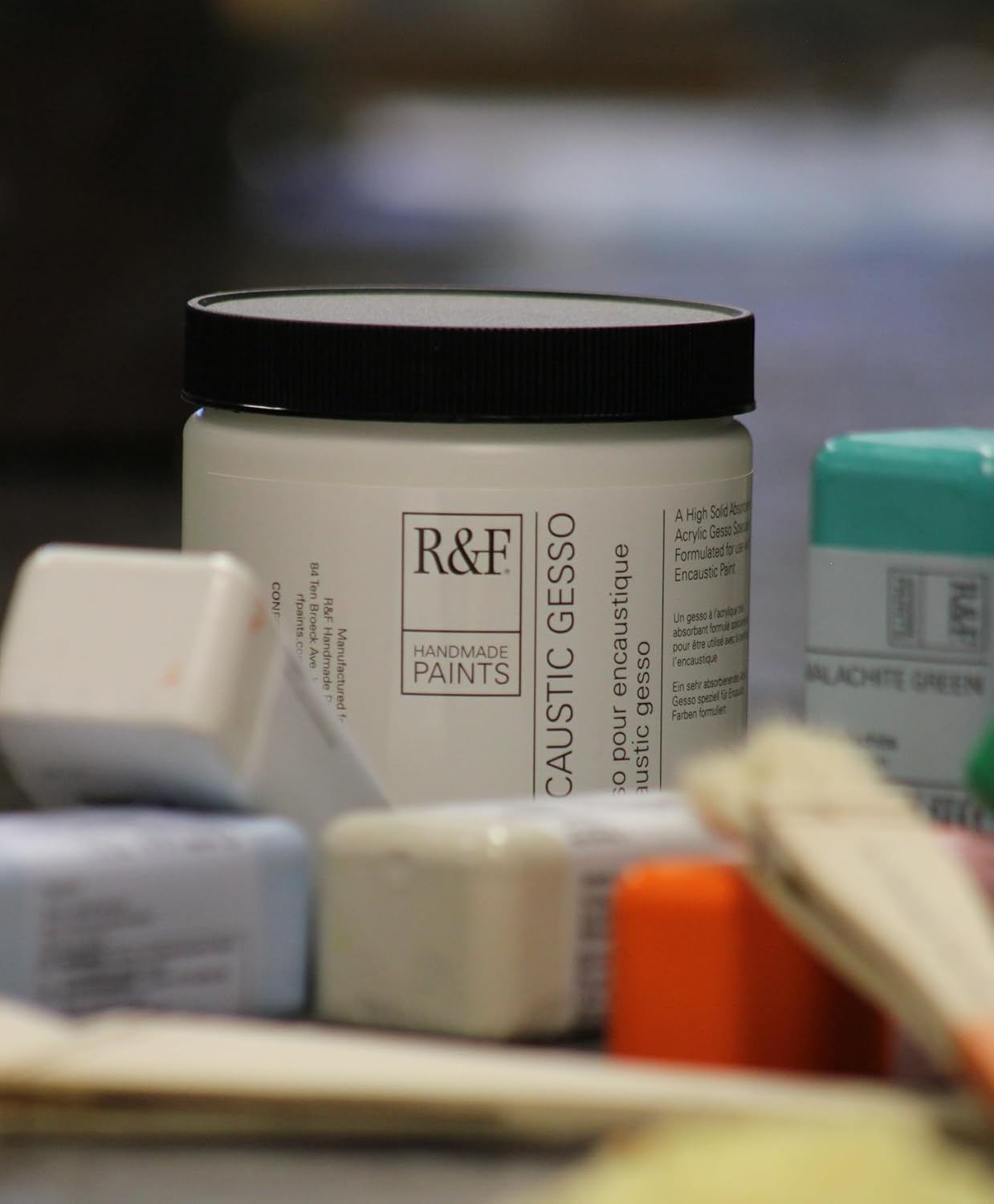 R&F Handmade Paints Encaustic Gesso, 16-Ounce