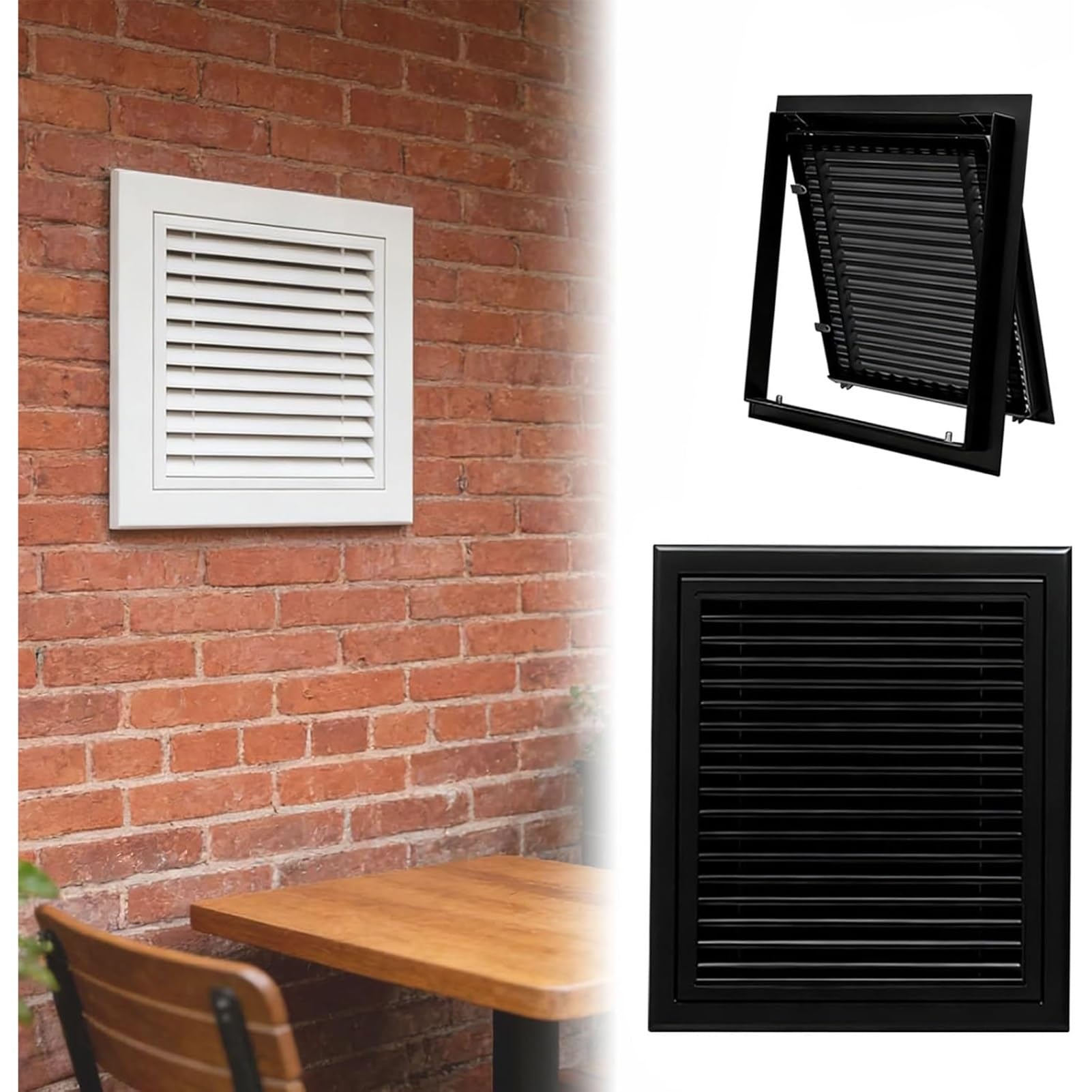 Lüftungsgitterabdeckung schwarz 14x18 Zoll für Wand & Decke - Belüftung