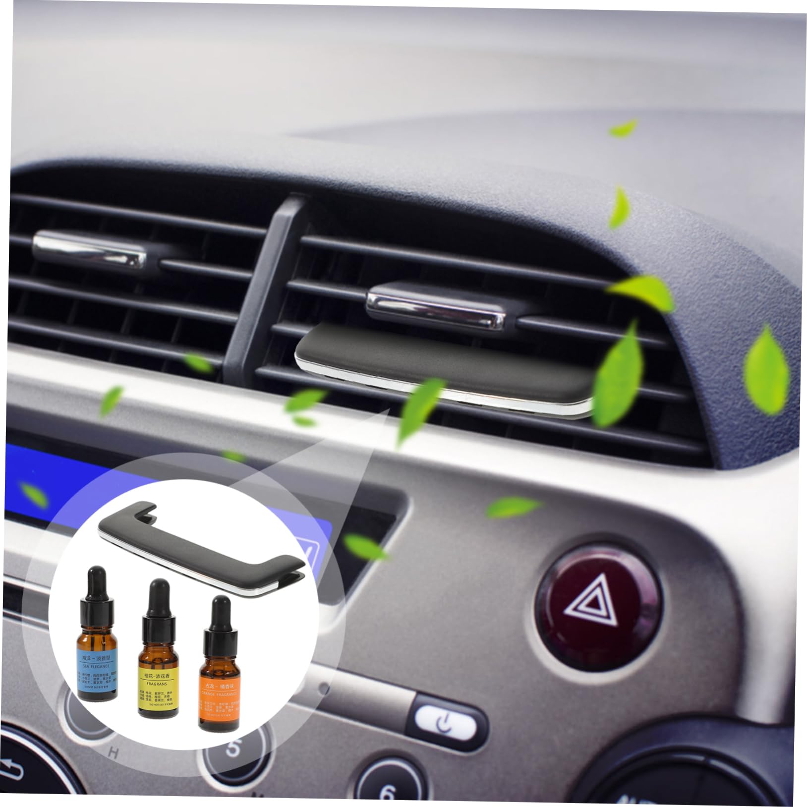 Cabilock Profumatore per Auto Piastra Magnetica in Ceramica e Lega di Alluminio, Design Unico e Delicato, per Interni Auto, Diffusore di Profumo Elegante e Rimovibile