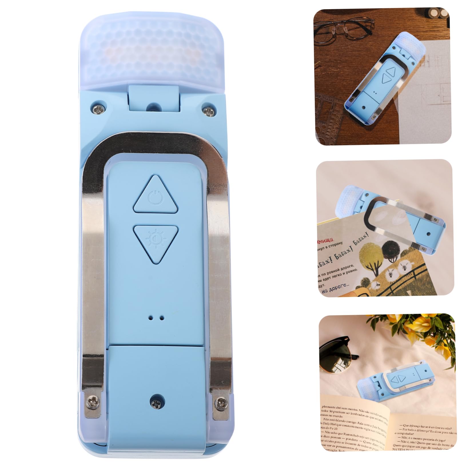 Gadpiparty Clip Led Reading Light USB Rechargeable Eye Care Book Lamp Brightness Portable Night Reading Light for Students and Office Use Warm