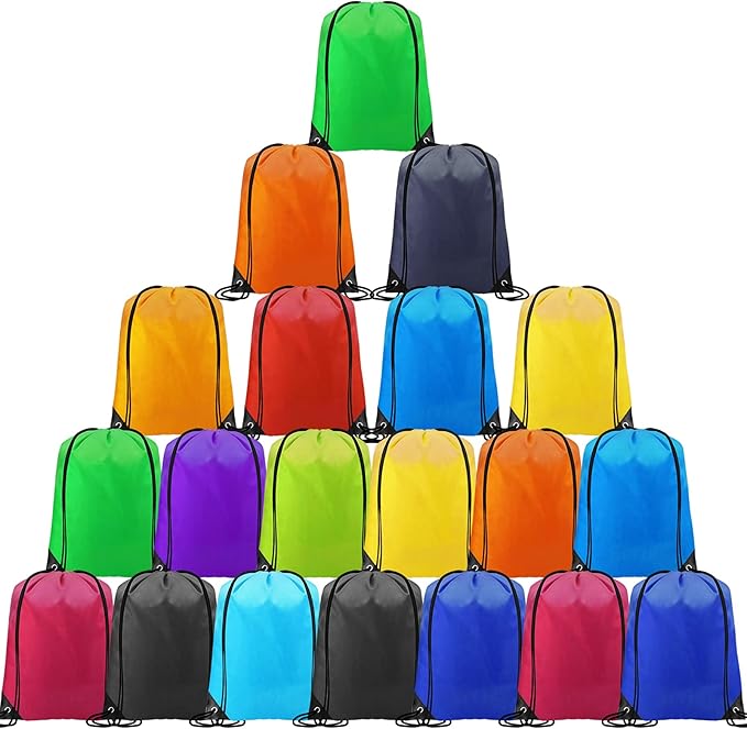 CHEPULA Drawstring Backpack Bags 20PCS Cinch Sacks String Portable