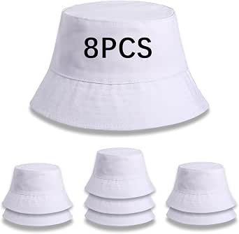 Bucket Hats Bulk Solid Color DIY Blank Hat for Men, Women, and Adults