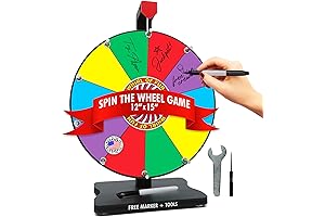 Large 12-Inch Prize Wheel: Spin to Win!