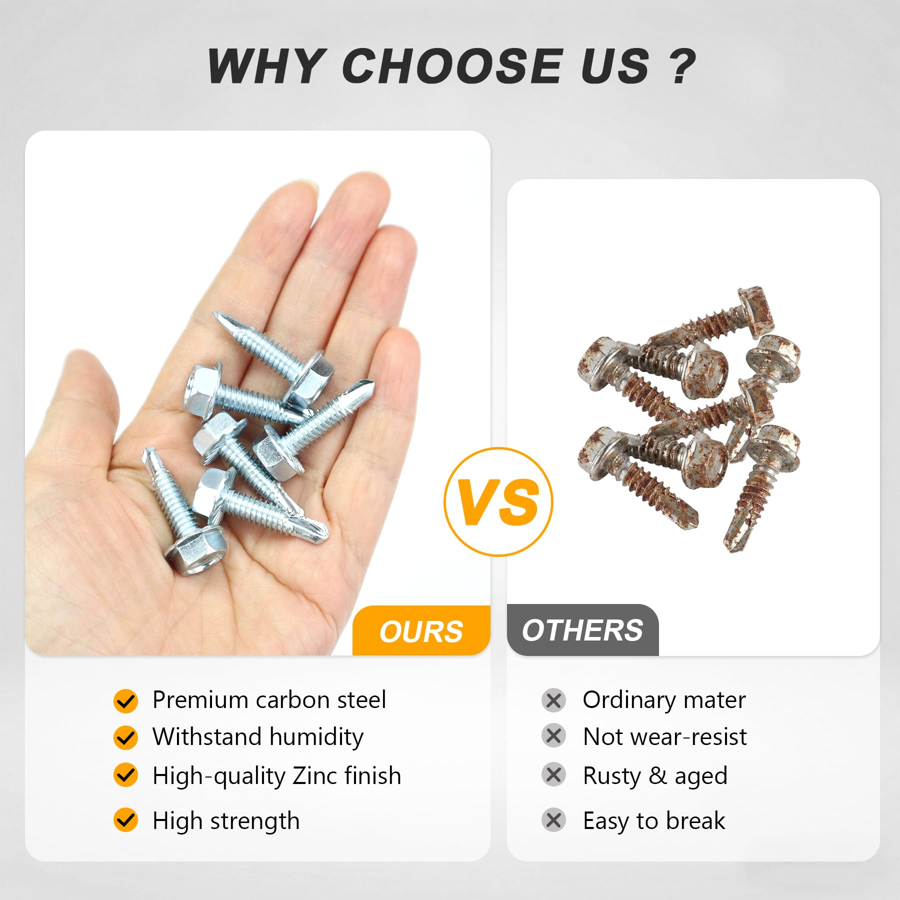 Self-Drilling Screws - Grade 8.8, 25 Pack -5