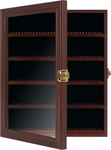 Vista 15 de Block Toy Minifigures Dimensiones vitrina Dedal de pared Gabinete Estantes compatibles con Lego Minifigures Lockalbe Protección UV Puerta Marco Negro