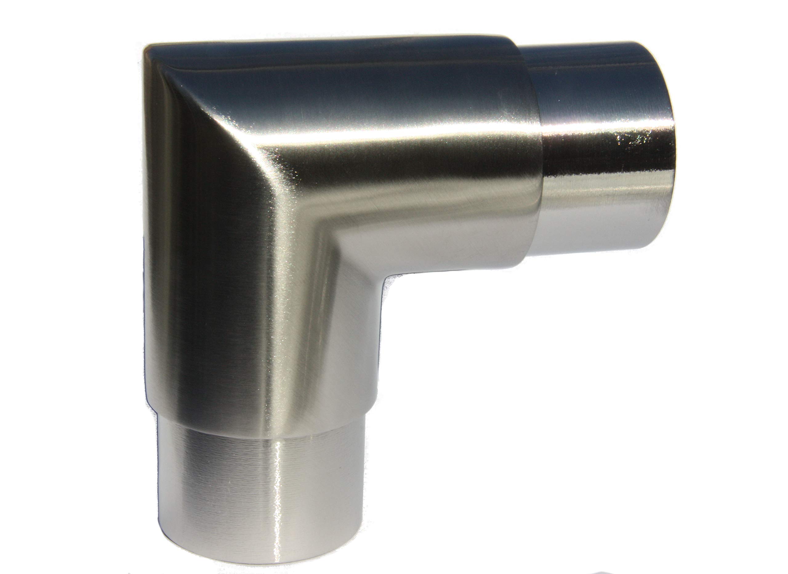 UHRIG 90 Degree Pipe Connector for Pipe 42.4x2, Stainless Steel Corner Connector for Handrail, Railing, etc.