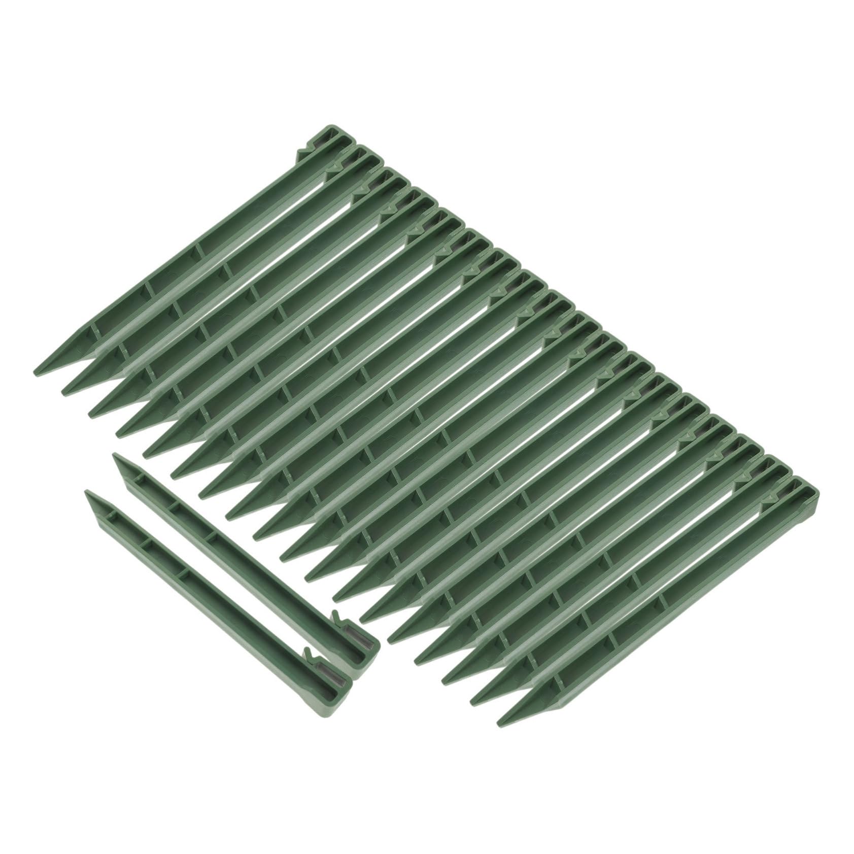 Estacas para tienda de campaña verdes BESTonZON de plástico resistente para suelo 8
