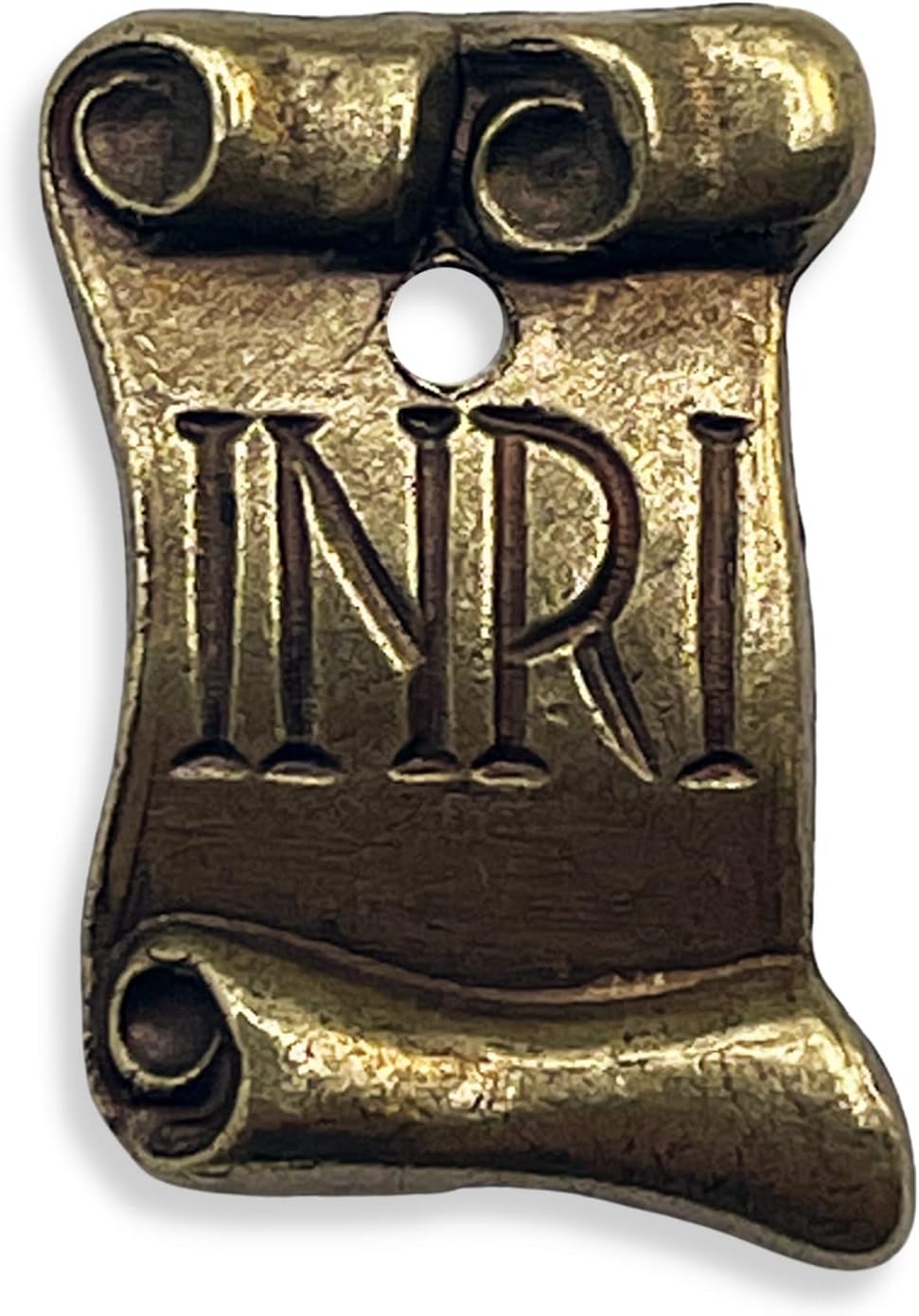 Rare Bronze Metal Corpus - 5" Height with INRI Plaque - Jesus to Hang on Cross, Make Your Own DIY Crucifix Cross Wall Kit, Works on Wood, Metal, Glass, and More!