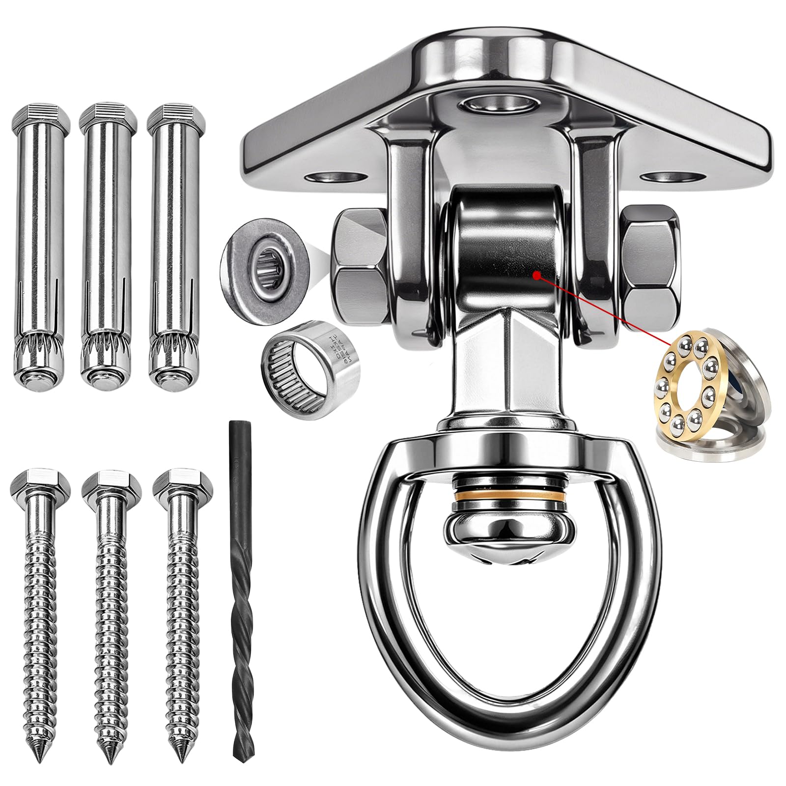 Yyiwhmy Heavy Duty Swing Hangers 360° Rotate, 180° Swing Heavy Duty Hooks