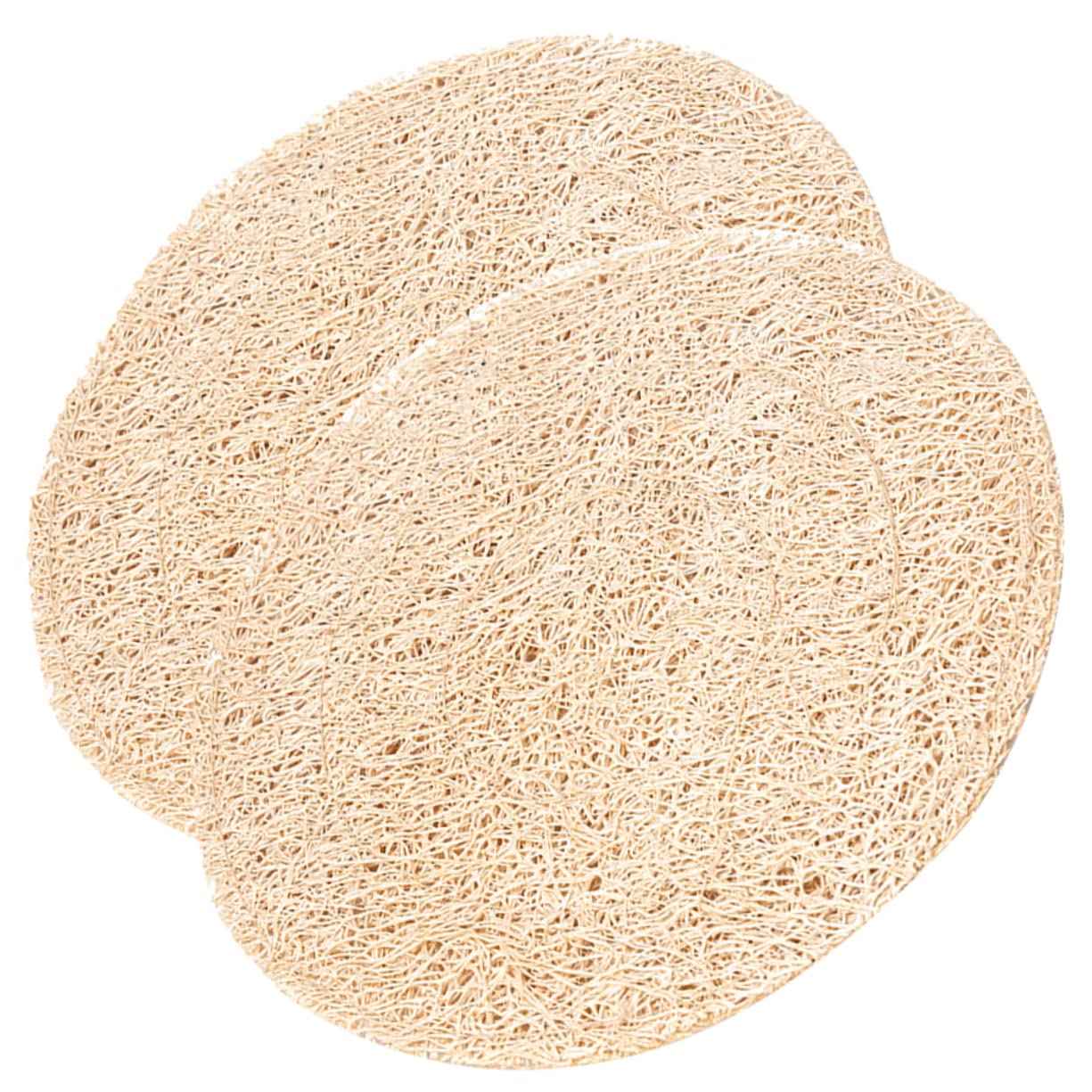 PRETYZOOM 10piezas Posavasos De Té Multiuso Cojines De Taza De Té Antideslizantes Funda Natural De Luffa Adecuados para Casa Oficina