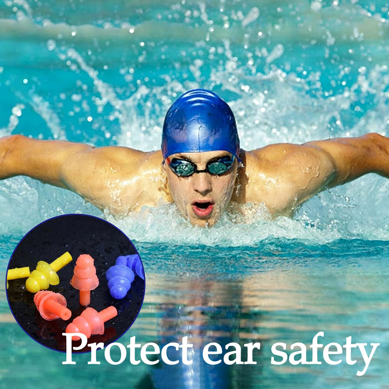 Buachois Lot De 2 Pinces Nez De Natation – Silicone Doux + PC, Réutilisables, Sans Odeur, Pour Adultes Et Enfants, Avec Boîte De Rangement