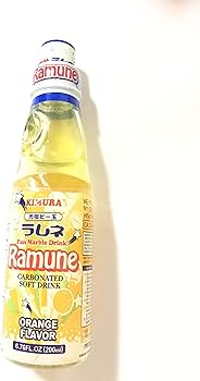 Amazon.com : Kimura Ramune Carbonated soft drink Orange Flavored 5