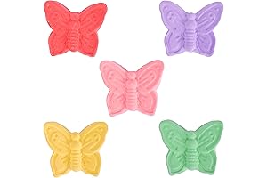 Butterfly Chalk – Washable, Non-Toxic Colorful Sidewalk Chalk For Arts and Crafts...