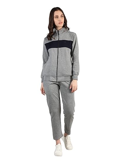 Women Winter Zipper Running Track Suit Set