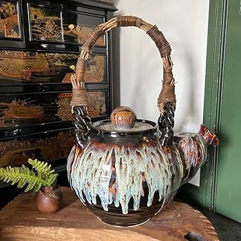 Amazon.co.jp: k106 特大サイズ 美濃焼 土瓶の置物 オブジェ