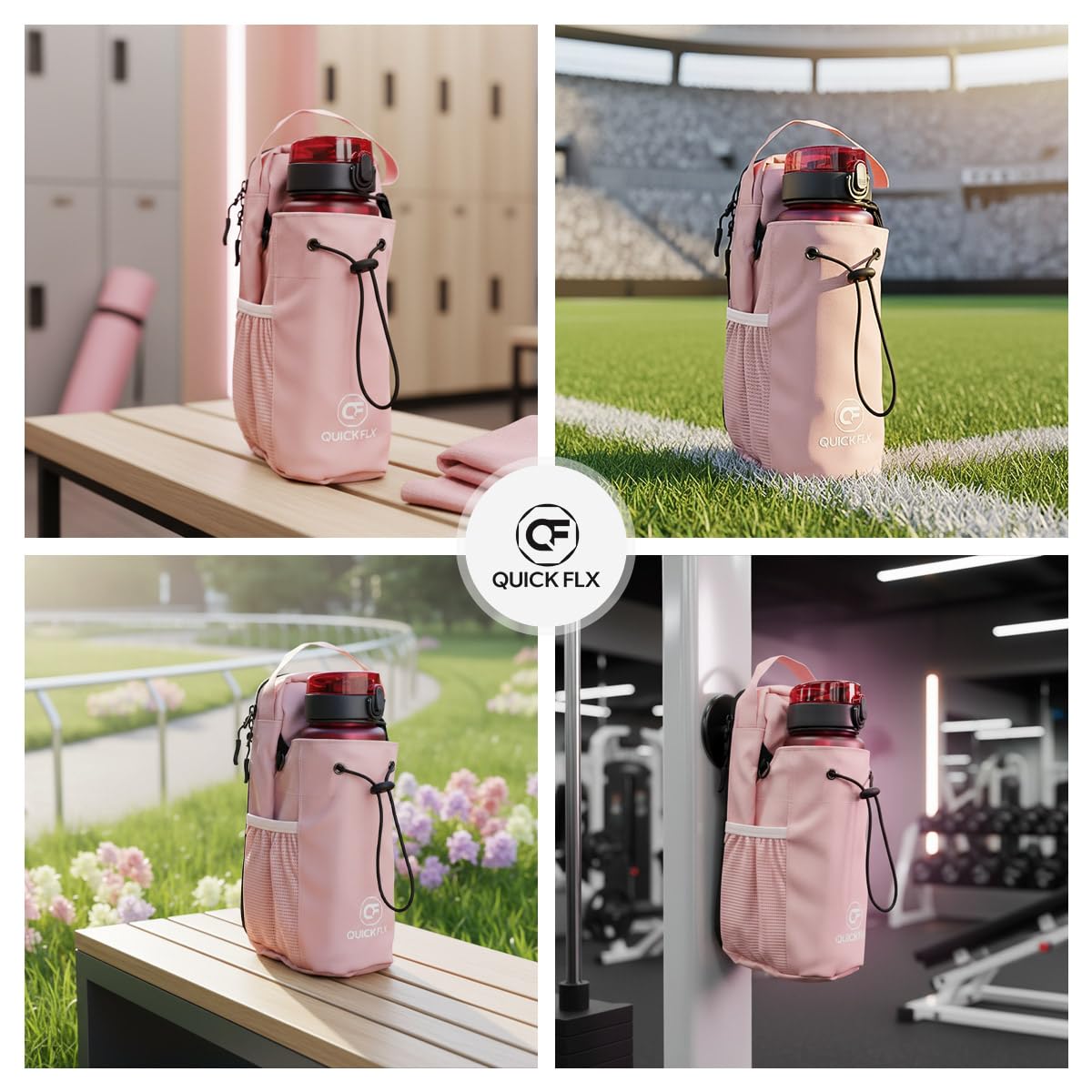 Magnetische Sling Bag Sporttasche | Kompakte Gym Tasche mit Flaschenhalter & Magnet-Befestigung | wasserdichte Umhängetasche für Fußball Training & Fitness | Unisex Crossbody Bag
