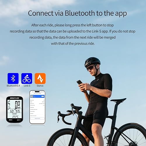 Miniatura 2 de Paquete GPS inalámbrico para computadora de bicicleta, velocímetro y odómetro, sensor de cadencia, retroiluminación automática y parada automática,