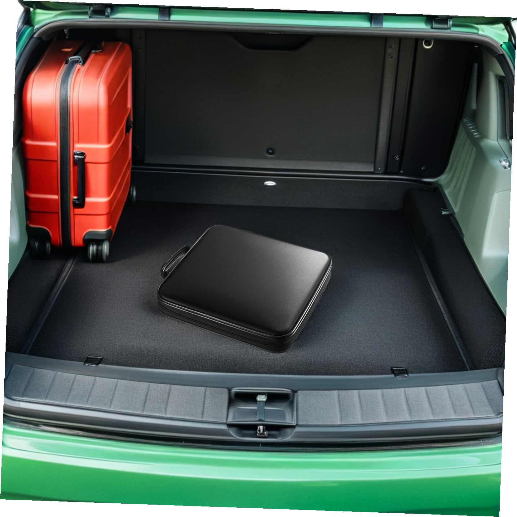 POPETPOP Porta CD da Unità Custodia Porta Dvd Portatile per Auto Realizzata in Materiali di Comoda Maniglia e Cerniera Robusta per Protezione Sicura