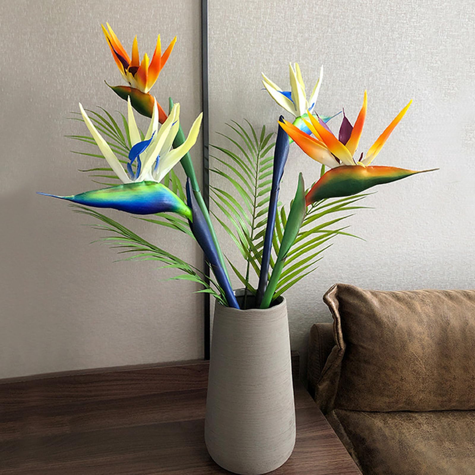Amazon|Bacucine 人工観葉植物 極楽鳥花 造花 6本 アーティ Amazon|Bacucine 人工観葉植物 極楽鳥花 造花 6本 アーティ
